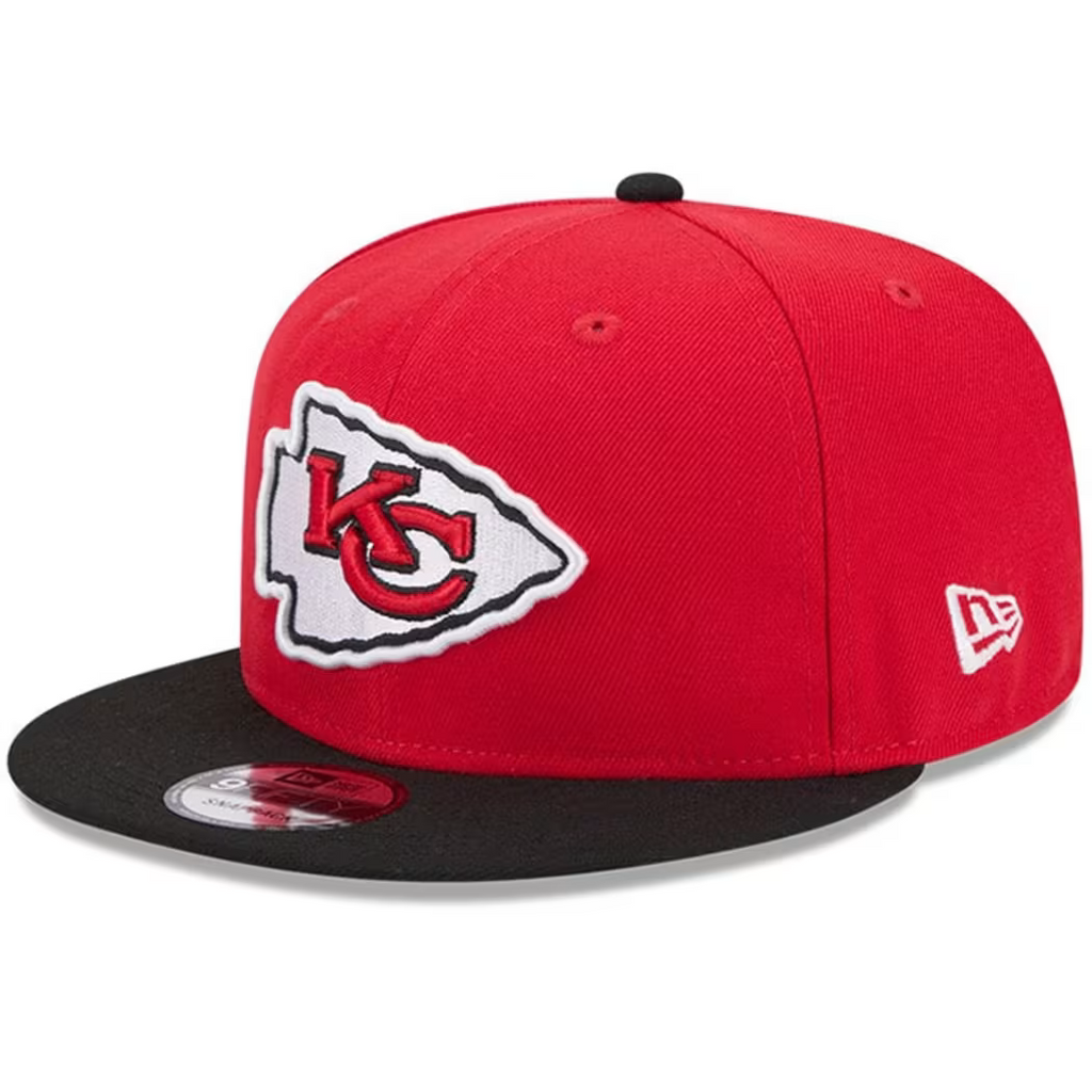 New Era Youth Kansas City Chiefs Evergreen 9FIFTY Snapback Hat 2Tone - Red/Black product image 2, provided for visual
