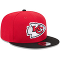 New Era Youth Kansas City Chiefs Evergreen 9FIFTY Snapback Hat 2Tone - Red/Black product image 1, provided for visual