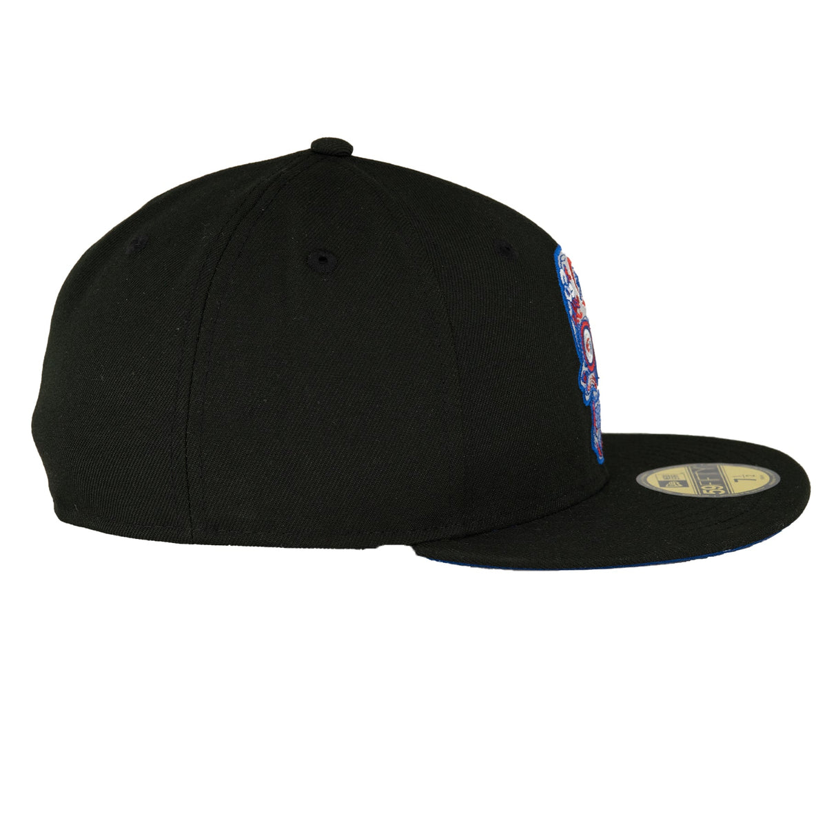 Chicago Cubs Black/Royal Sugar Skull New Era 59FIFTY Fitted Hat product image 4, provided for visual reference and product