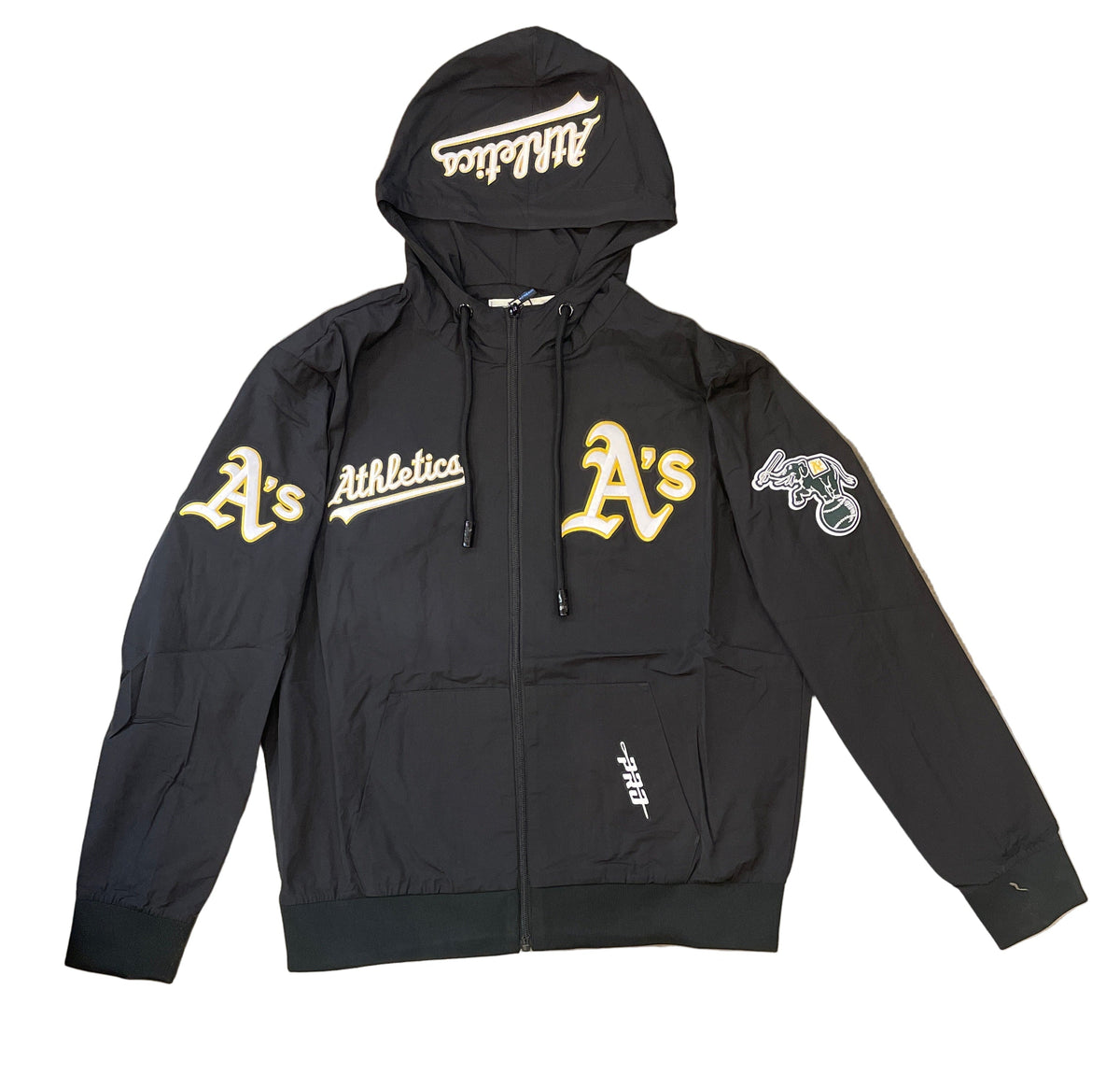 Pro Standard Men Athletics Hybrid Woven Hoodie-Black product image 1, provided for visual reference and product detail review