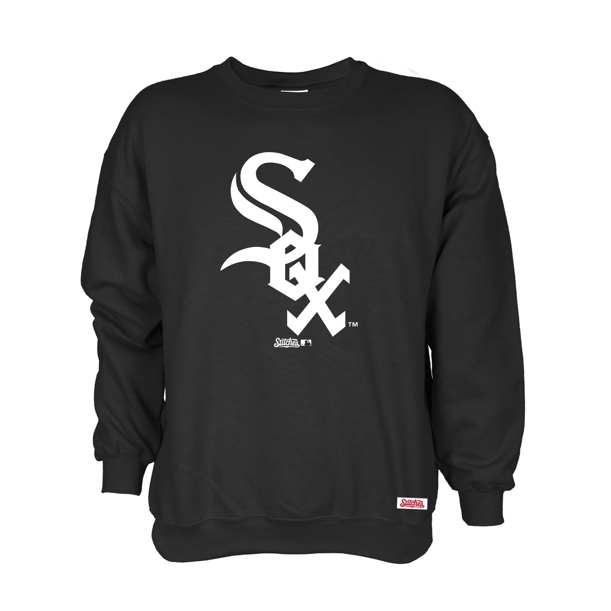 Chicago White Sox Logo Black Crew Neck Sweatshirt product image 2, provided for visual reference and product detail review