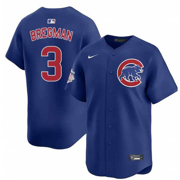 Alex Bregman Chicago Cubs Jersey - Blue product image 1