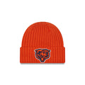 Chicago Bears Orange Bearhead Core Classic Cuffed Knit Hat product image 1, provided for visual reference and product detail