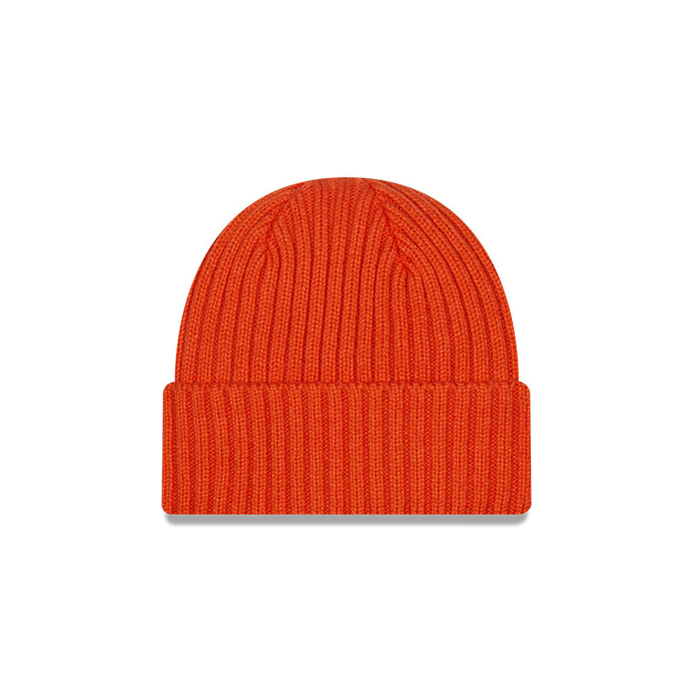 Chicago Bears Orange Bearhead Core Classic Cuffed Knit Hat product image 2, provided for visual reference and product detail
