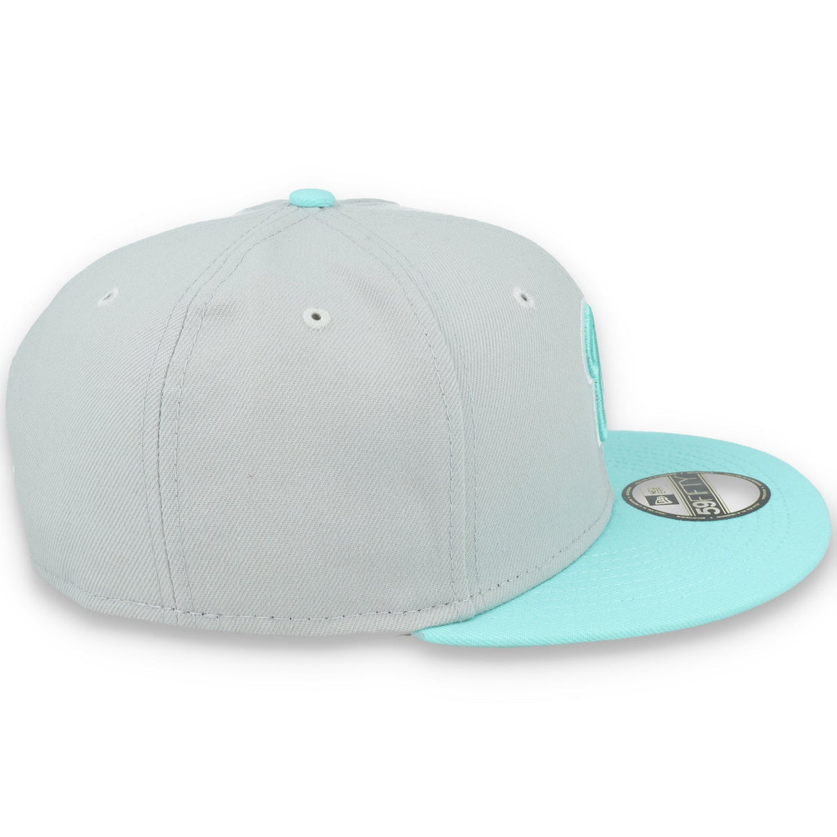 New Era Washington Nationals 2-Tone Color Pack 59FIFTY Fitted Hat-Gray/Turquoise product image 5, provided for visual