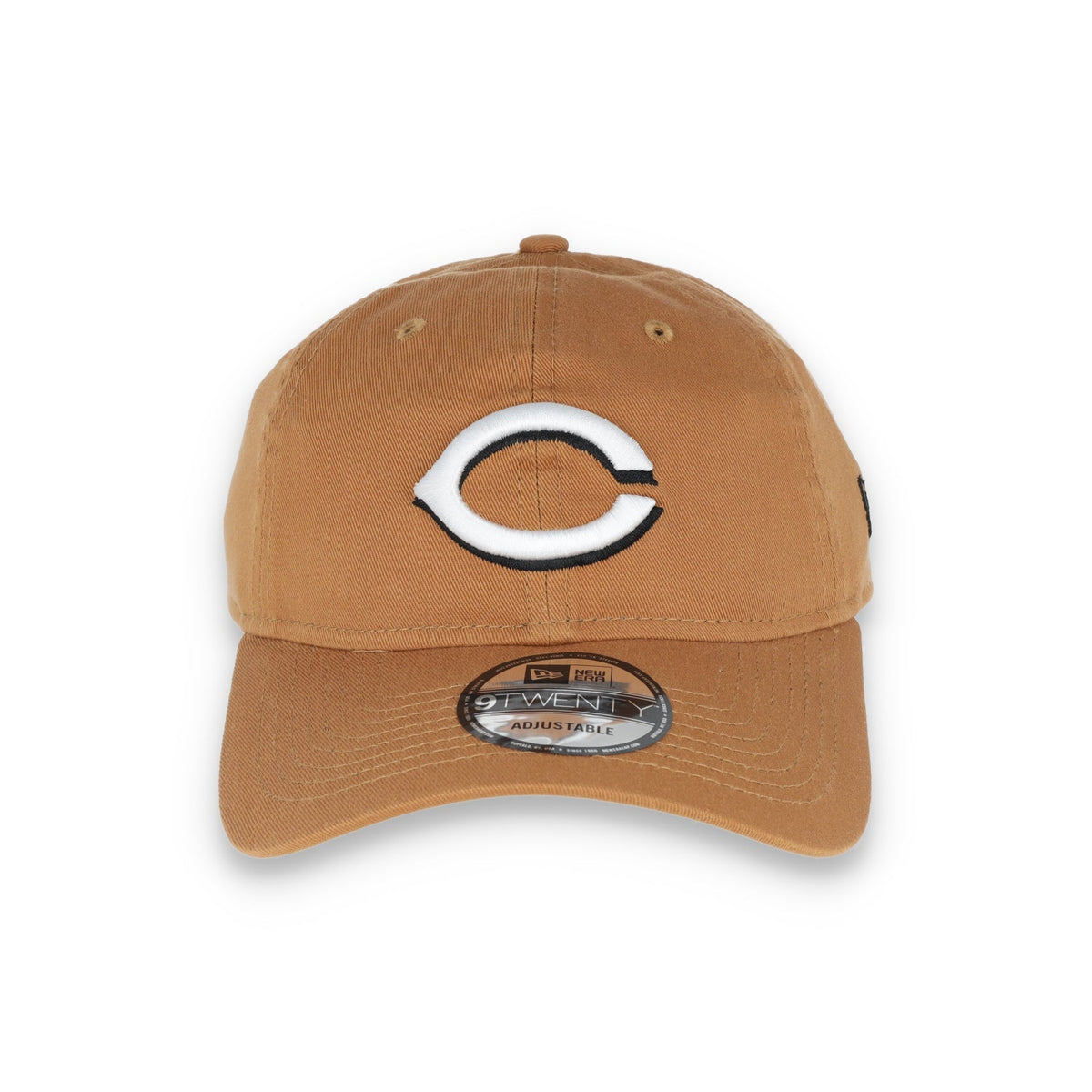 New Era Cincinnati Reds Core Classic 2.0 9TWENTY Adjustable Hat-Khaki product image 2, provided for visual reference and