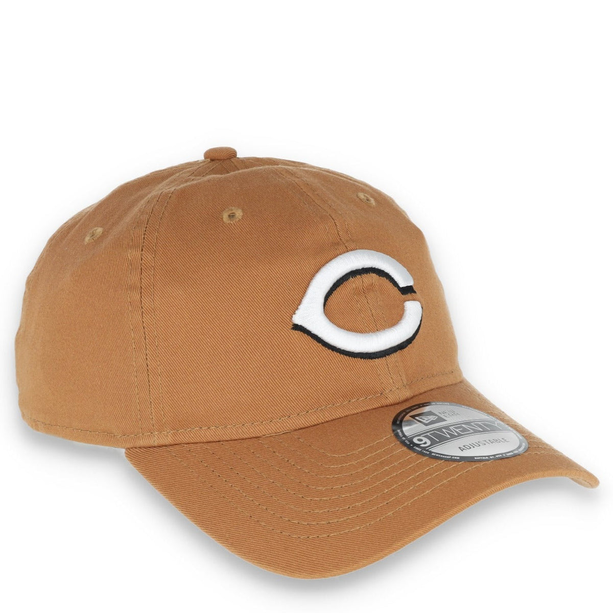 New Era Cincinnati Reds Core Classic 2.0 9TWENTY Adjustable Hat-Khaki product image 1, provided for visual reference and
