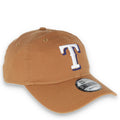 New Era Texas Rangers Core Classic 2.0 9TWENTY Adjustable Hat-Khaki product image 1, provided for visual reference and