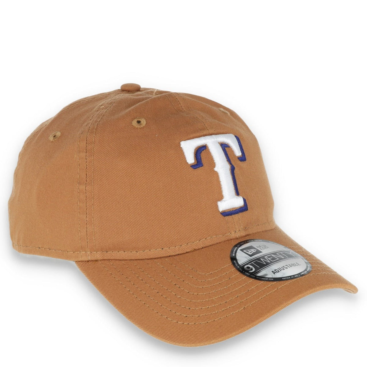 New Era Texas Rangers Core Classic 2.0 9TWENTY Adjustable Hat-Khaki product image 1, provided for visual reference and