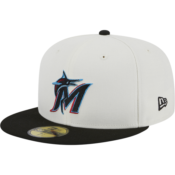 New Era Miami Marlins Throwback 2003 Worlds Series 59FIFTY Fitted Ivory Hat product image 3, provided for visual reference