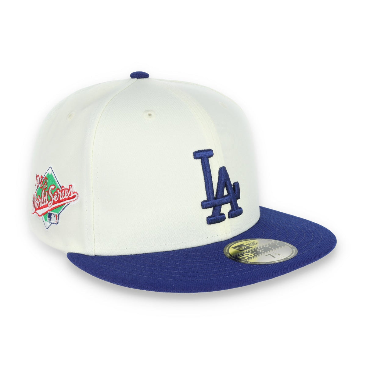 New Era Los Angeles Dodgers 1988 World Series Side Patch Throwback White 59FIFTY Fitted product image 1, provided for visual