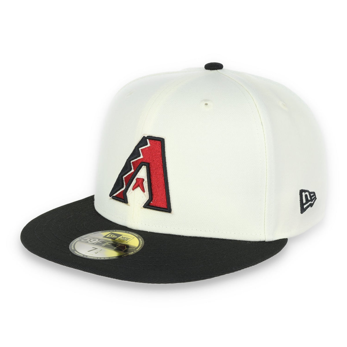 New Era Arizona Diamondback Throwback 2001 World Series Side Patch 59FIFTY Fitted Ivory Hat product image 3, provided for