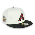 New Era Arizona Diamondback Throwback 2001 World Series Side Patch 59FIFTY Fitted Ivory Hat product image 1, provided for