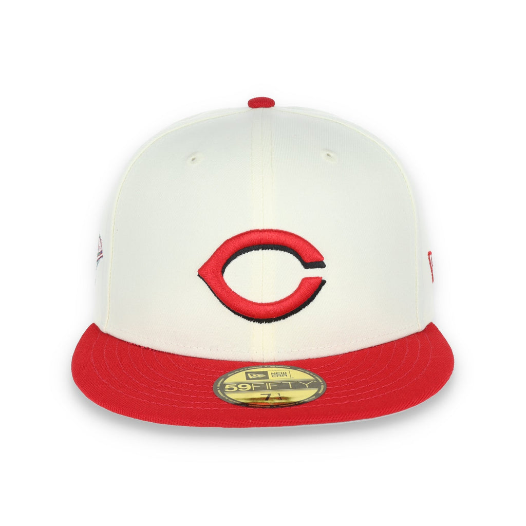 New Era Cincinnati Reds 1990 World Series Side Patch Throwback White 59FIFTY Fitted product image 2, provided for visual
