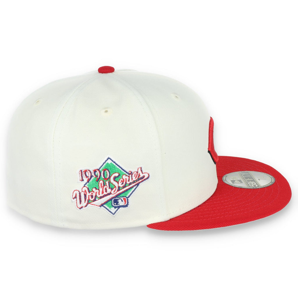 New Era Cincinnati Reds 1990 World Series Side Patch Throwback White 59FIFTY Fitted product image 6, provided for visual