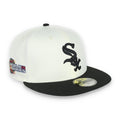 New Era Chicago White Sox Throwback 2005 World Series Side Patch 59FIFTY Fitted Ivory Hat product image 1, provided for