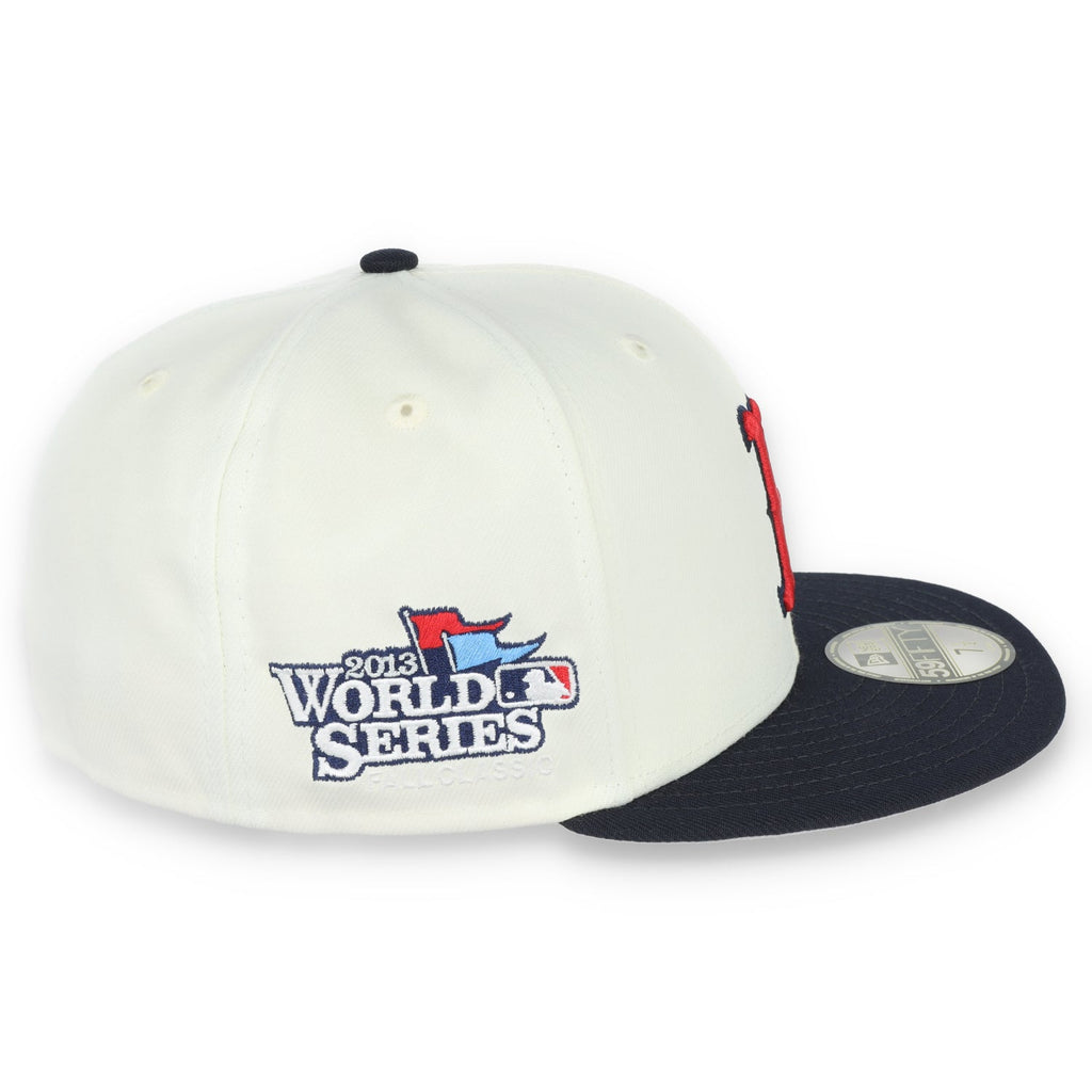 New Era Boston Red Sox Throwback 2013 World Series Patch 59FIFTY Fitted Ivory Hat product image 7, provided for visual