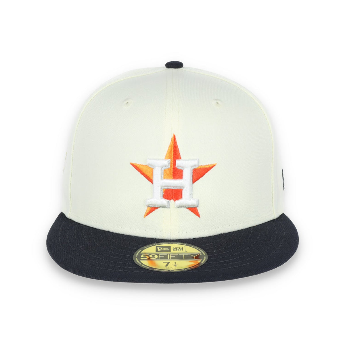 New Era Houston Astros Throwback 2017 World Series Patch 59FIFTY Fitted Ivory Hat product image 2, provided for visual