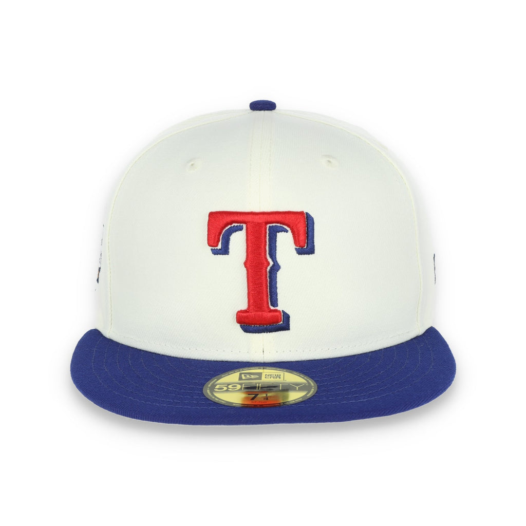 New Era Texas Rangers Throwback 2010 World Series Side Patch 59FIFTY Fitted Ivory Hat product image 2, provided for visual