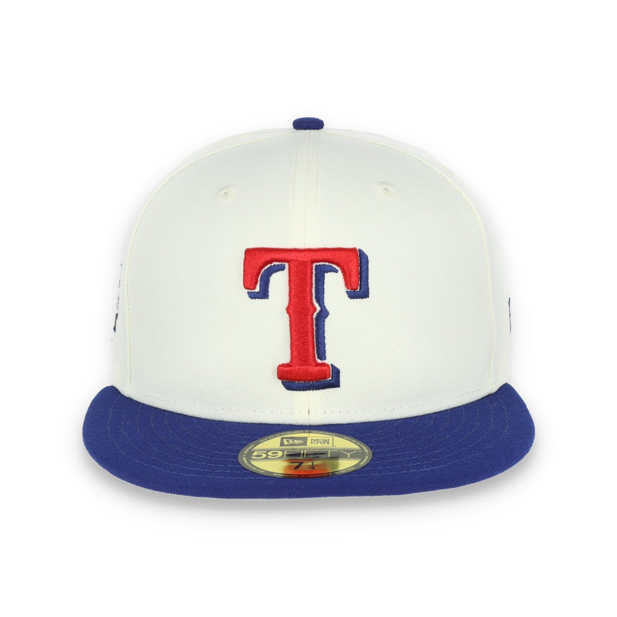 New Era Texas Rangers Throwback 2010 World Series Side Patch 59FIFTY Fitted Ivory Hat product image 2, provided for visual