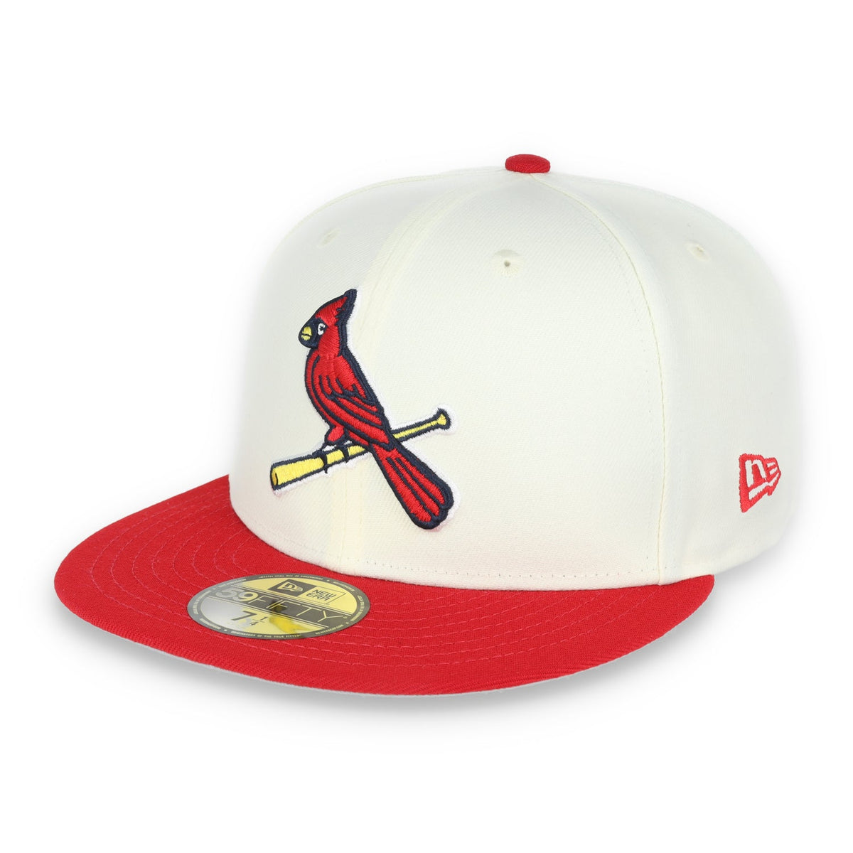 New Era St Louis Cardinals Throwback 2011 World Series Patch 59FIFTY Fitted Ivory Hat product image 3, provided for visual