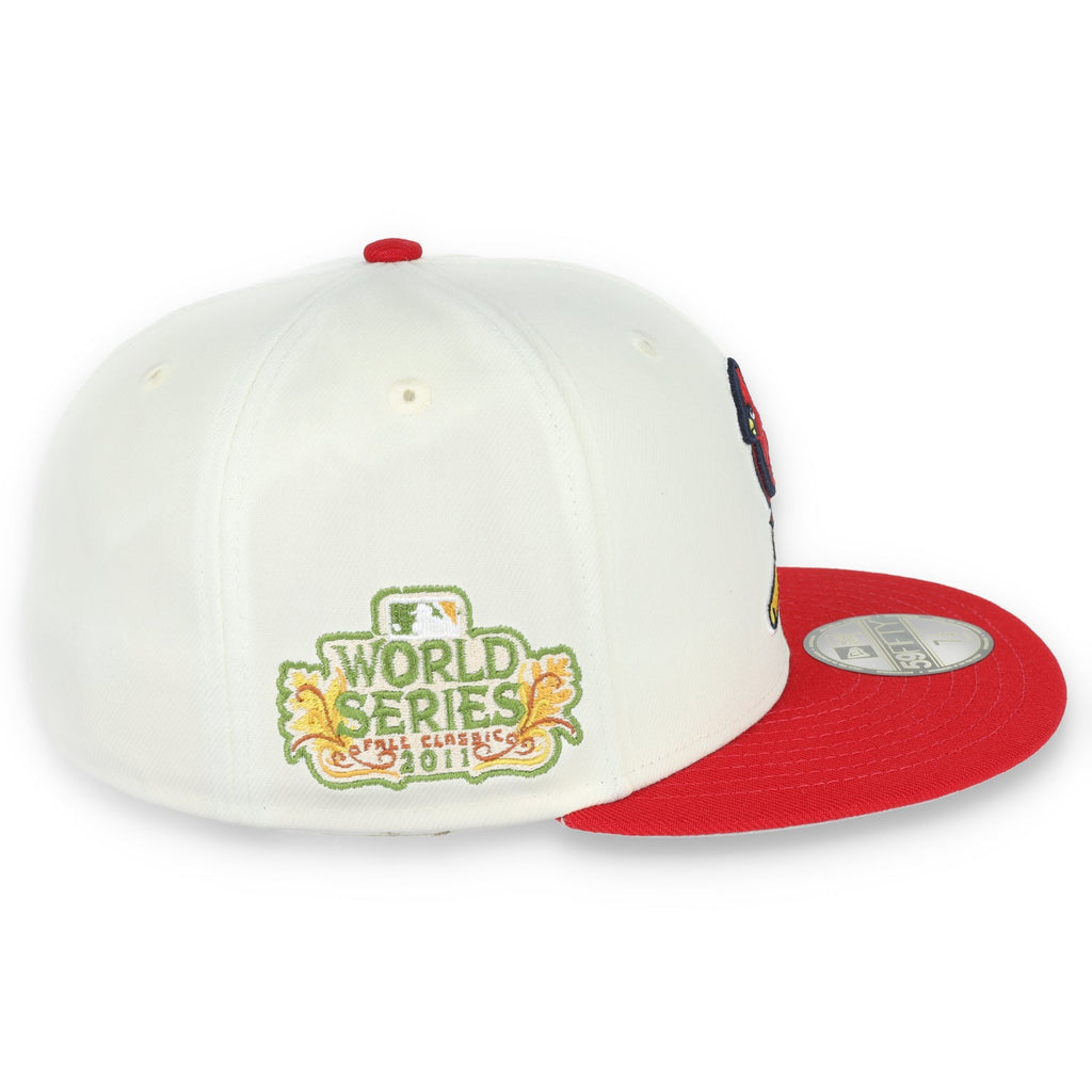 New Era St Louis Cardinals Throwback 2011 World Series Patch 59FIFTY Fitted Ivory Hat product image 6, provided for visual