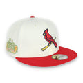 New Era St Louis Cardinals Throwback 2011 World Series Patch 59FIFTY Fitted Ivory Hat product image 1, provided for visual