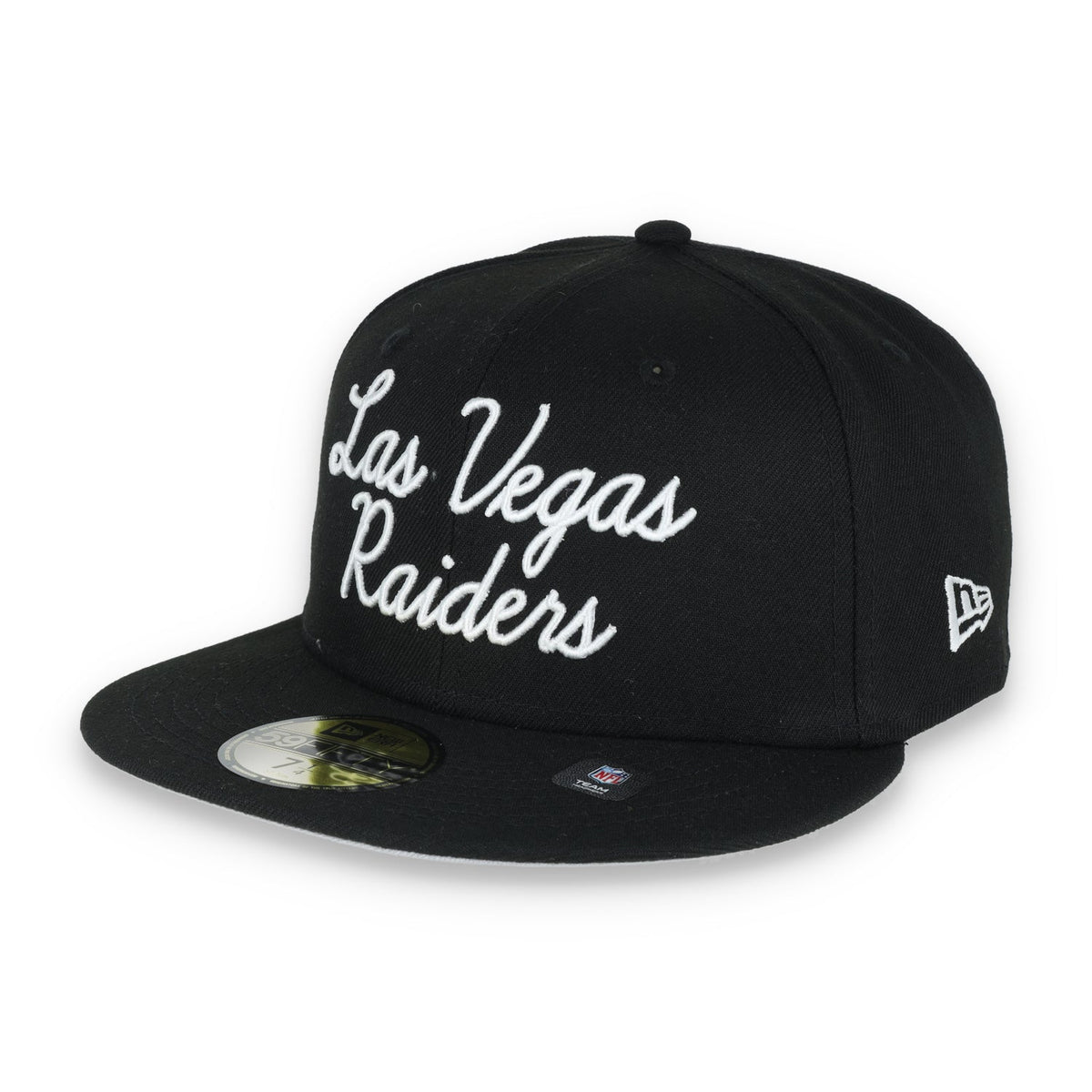 New Era Las Vegas Raiders Fairway Script 59FIFTY Fitted Hat product image 2, provided for visual reference and product