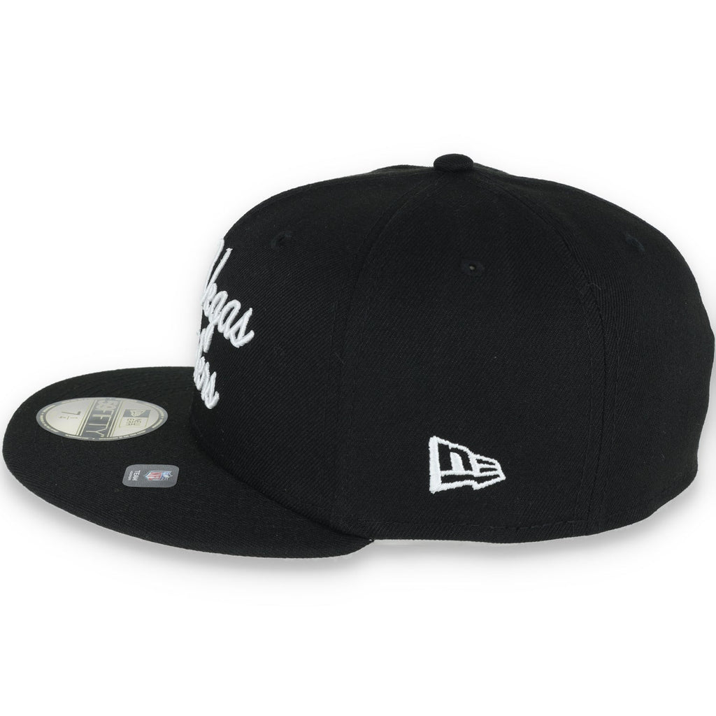 New Era Las Vegas Raiders Fairway Script 59FIFTY Fitted Hat product image 3, provided for visual reference and product