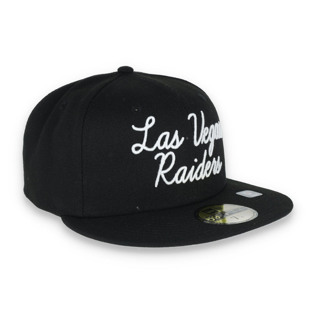 New Era Las Vegas Raiders Fairway Script 59FIFTY Fitted Hat product image 6, provided for visual reference and product