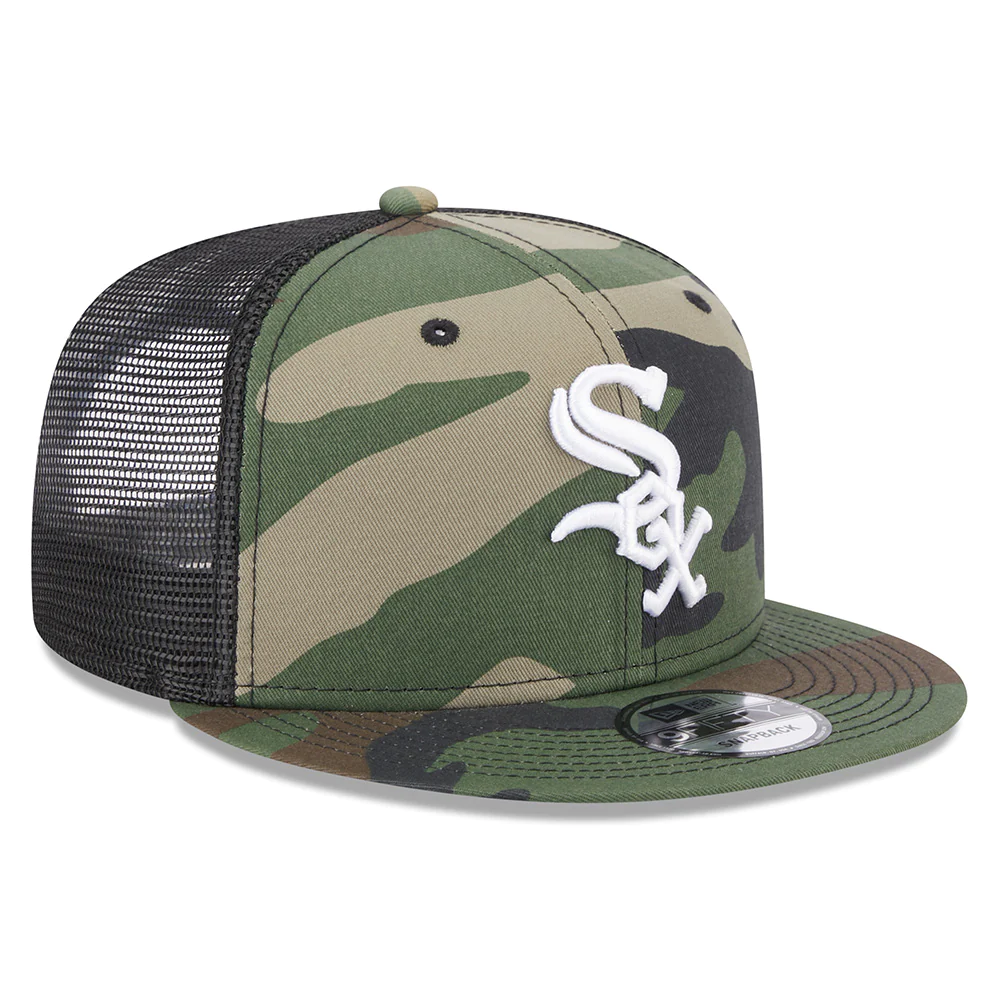 NEW ERA CHICAGO WHITE SOX CLASSIC TRUCKER Snapback 9FIFTY HAT-CAMO product image 4, provided for visual reference and