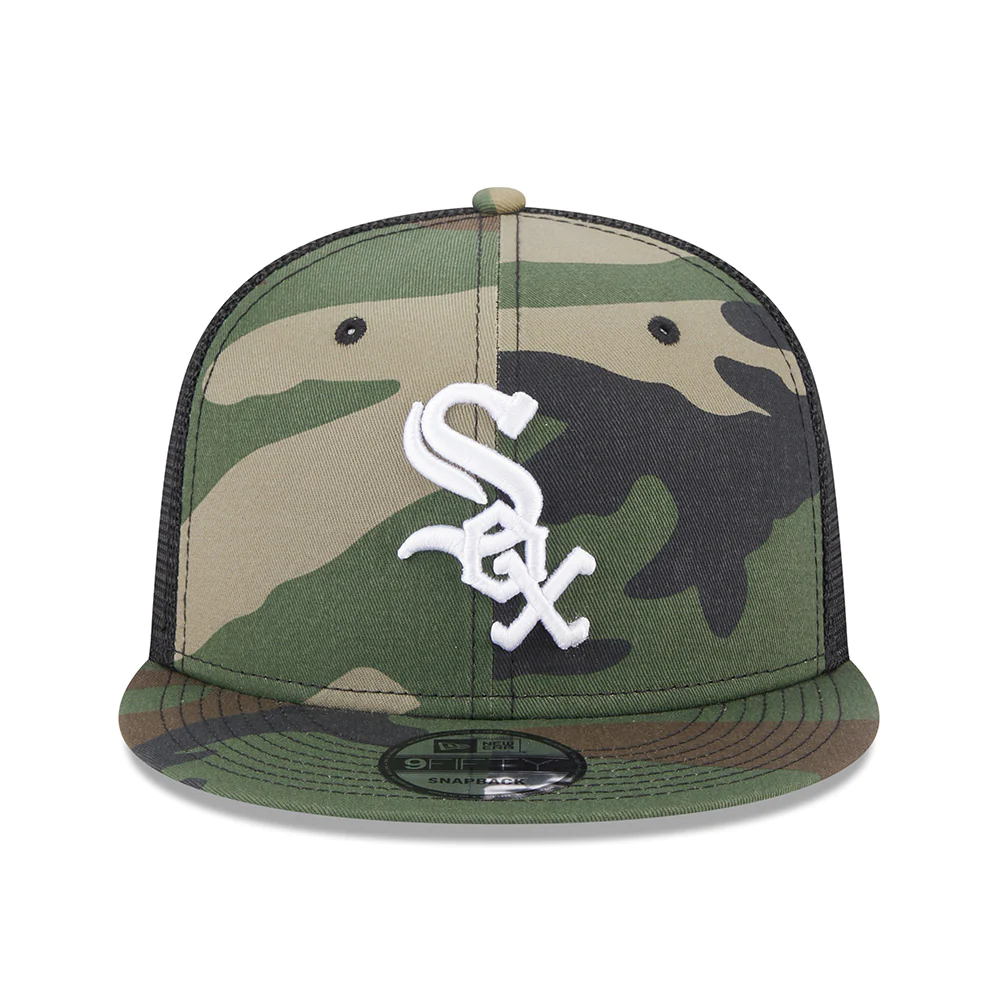 NEW ERA CHICAGO WHITE SOX CLASSIC TRUCKER Snapback 9FIFTY HAT-CAMO product image 1, provided for visual reference and