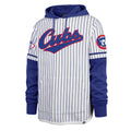 Chicago Cubs '47 Pinstripe Double Header Shortstop Hoodie product image 1, provided for visual reference and product detail