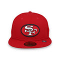 New Era San Francisco 49Ers Official NFL Basic 59Fifty Fitted-Red product image 1, provided for visual reference and product