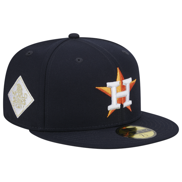 New Era Houston Astros WORLD SERIES 2017 SIDE PATCH 59FIFTY Fitted product image 1, provided for visual reference and