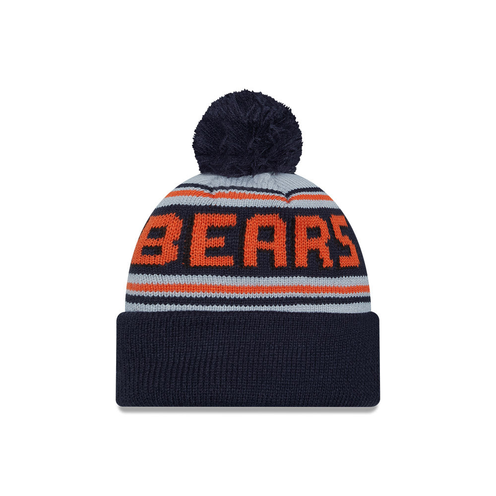 Chicago Bears EG Pom Knit Hat product image 2, provided for visual reference and product detail review