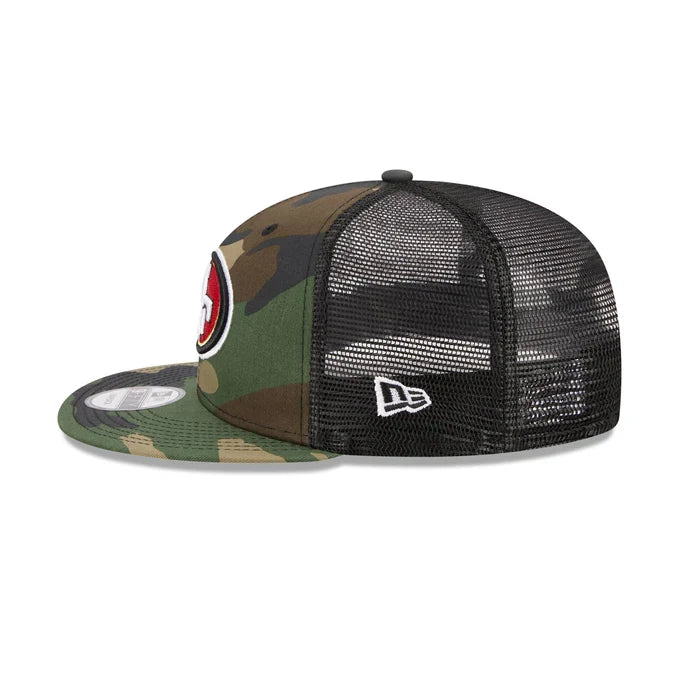 New Era San Francisco 49ers 9FIFTY Trucker Snapback- Camo product image 5, provided for visual reference and product detail