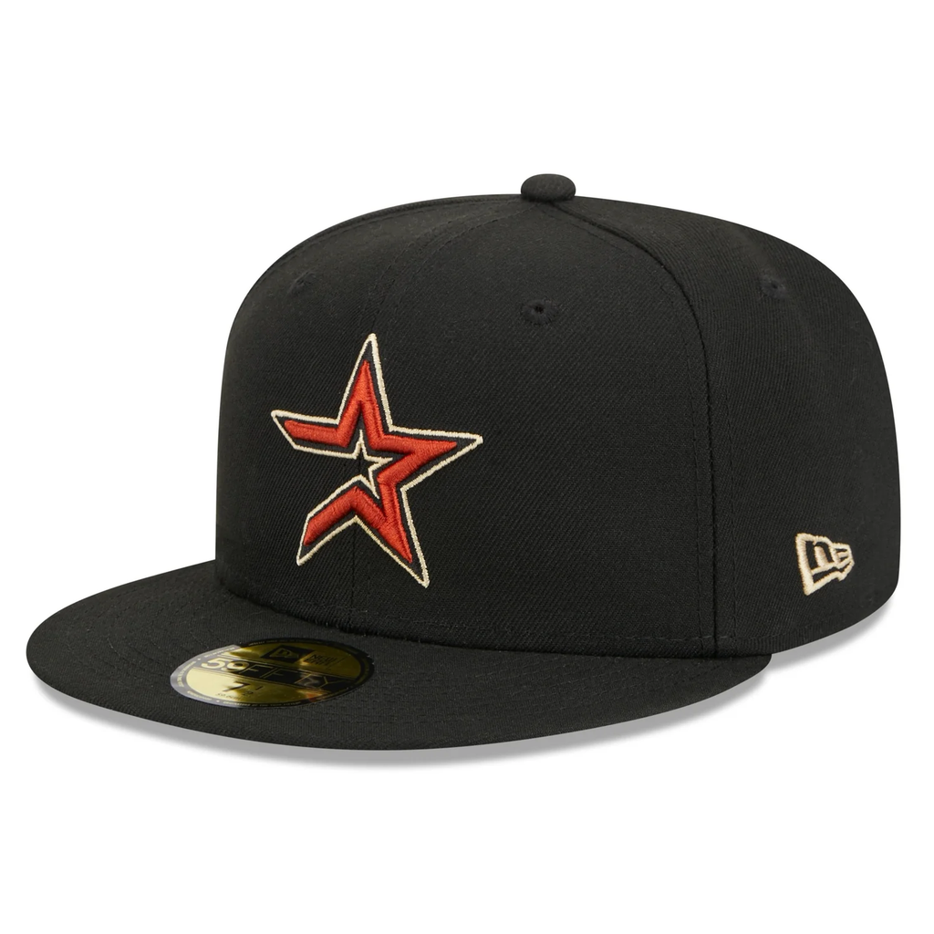 New Era Houston Astros Laurel 45th Anniversary Side Patch 59fifty Fitted Cap-Black product image 3, provided for visual