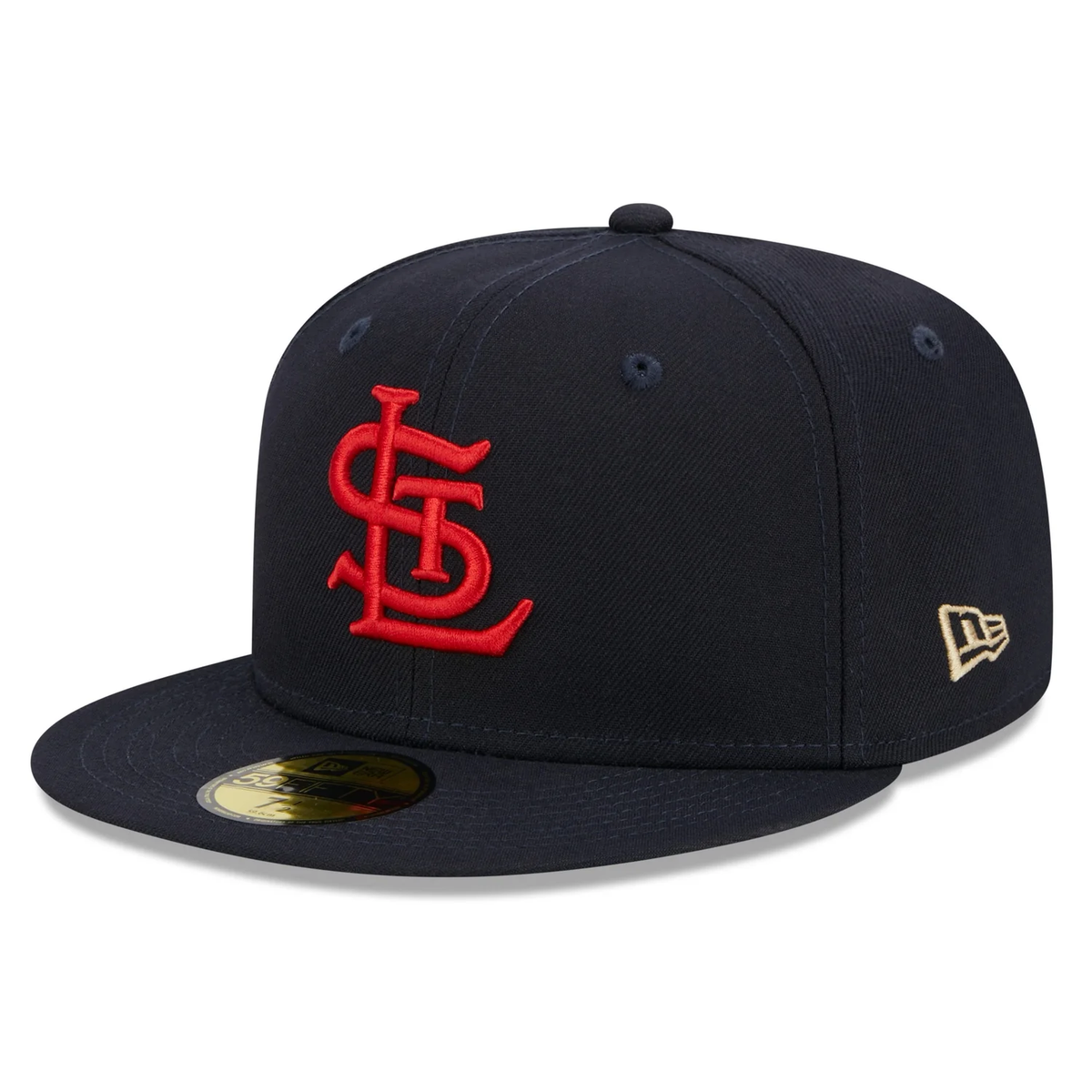 New Era St. Louis Cardinals Laurel 1942 World Series Side Patch 59fifty Fitted Cap-Navy product image 3, provided for visual