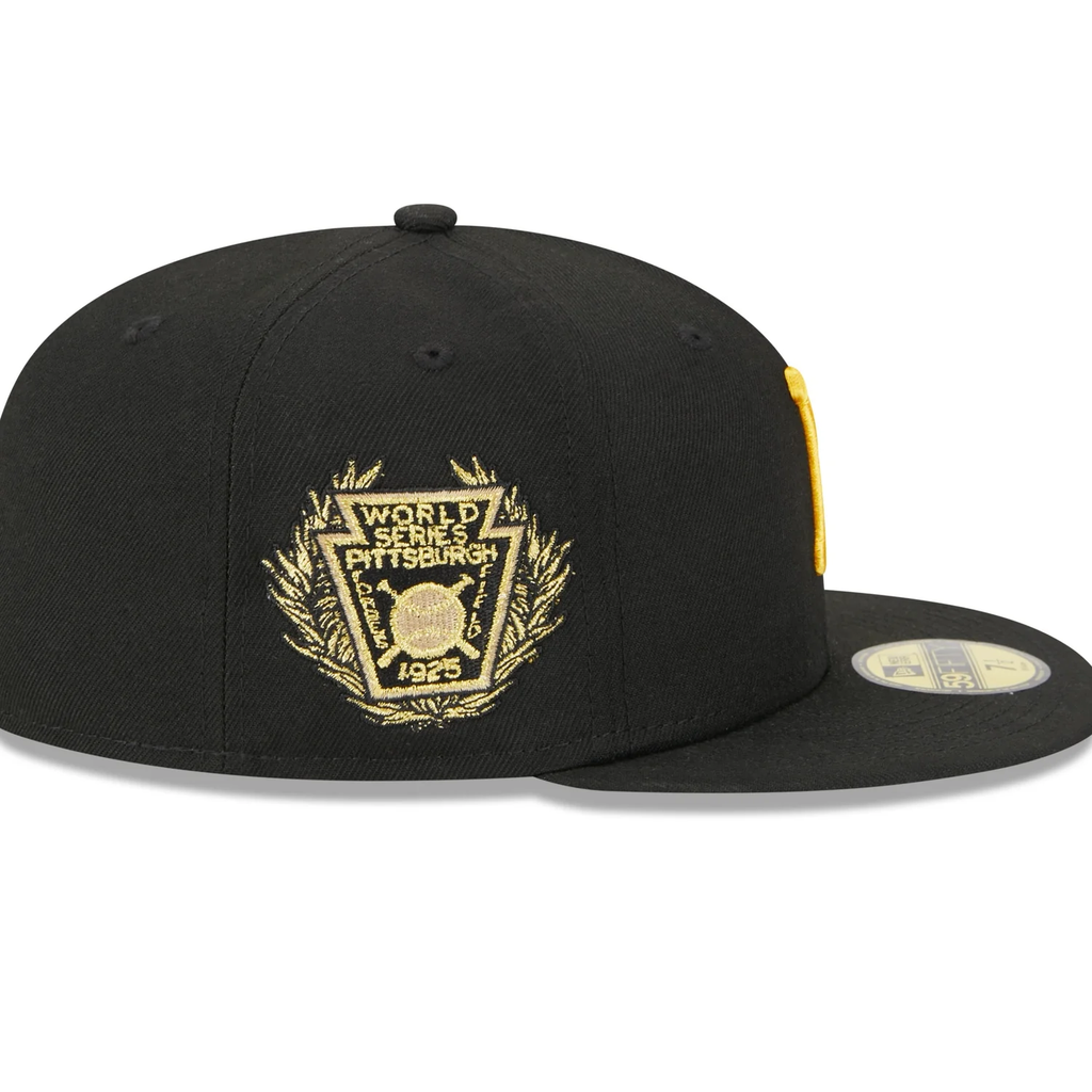 New Era Pittsburgh Pirates Laurel 1925 World Series Side Patch 59fifty Fitted Cap-Black product image 4, provided for visual