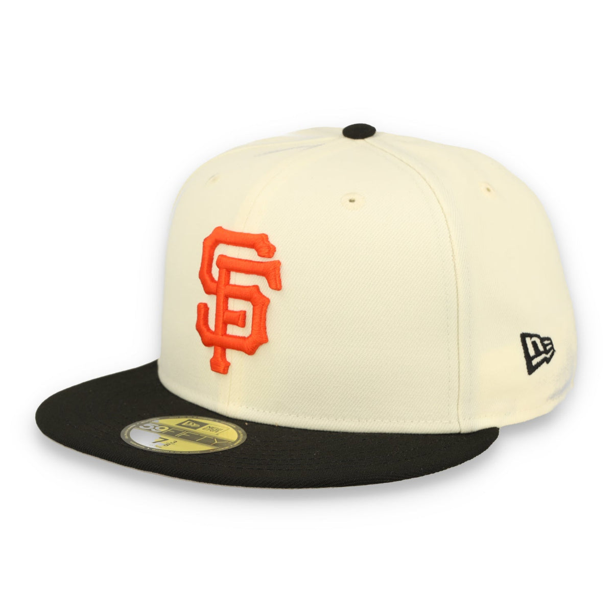 New Era San Francisco Giants 59FIFTY Fitted Hat-Egg/Black product image 1, provided for visual reference and product detail