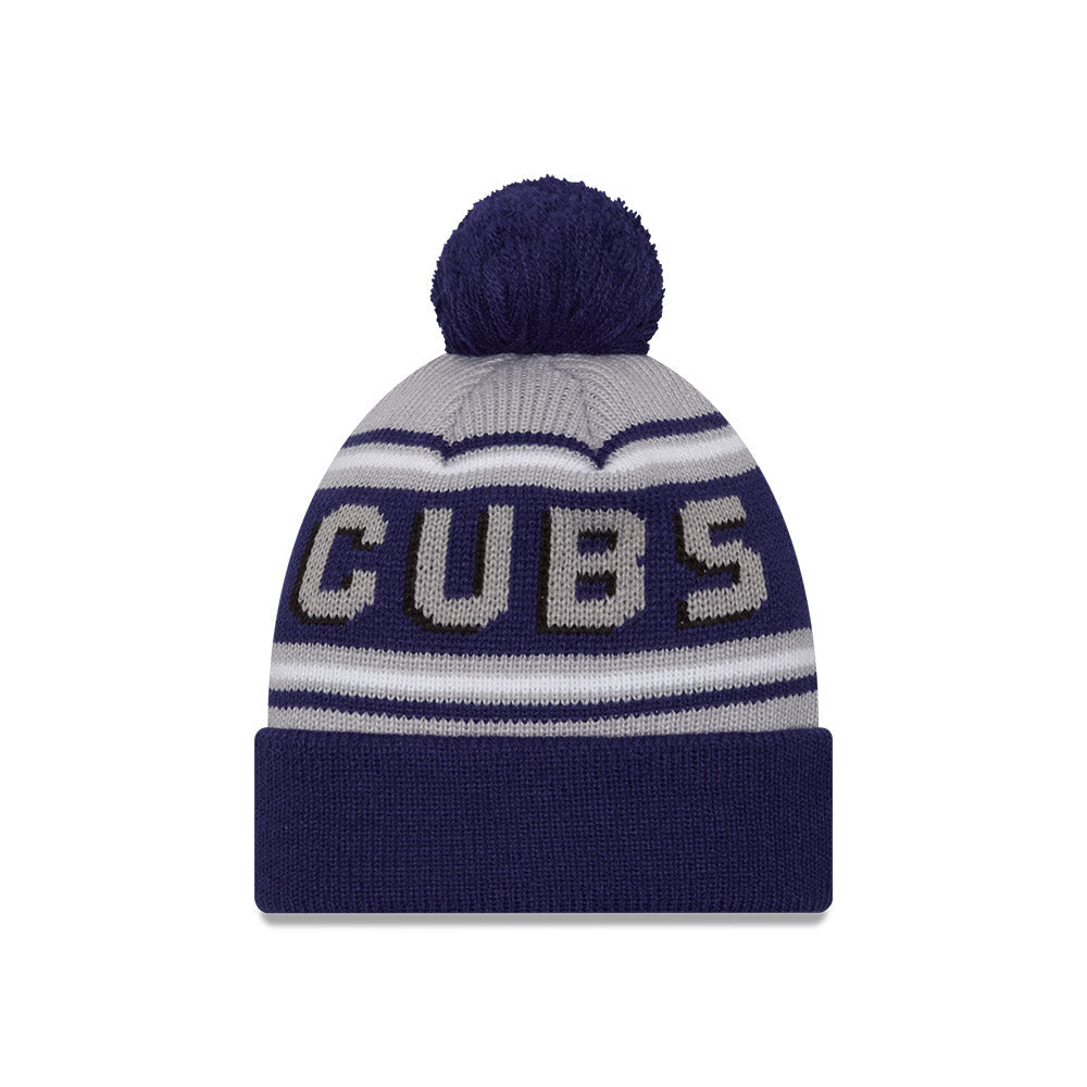 Chicago Cubs Navy Evergreen 1914 Pom Knit Hat product image 2, provided for visual reference and product detail review