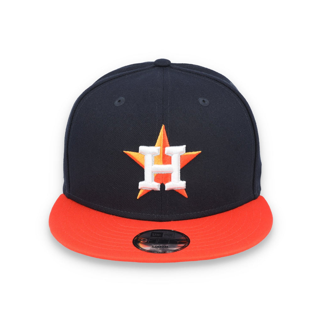 New Era Youth Houston Astros 9FIFTY Snapback Hat product image 2, provided for visual reference and product detail review