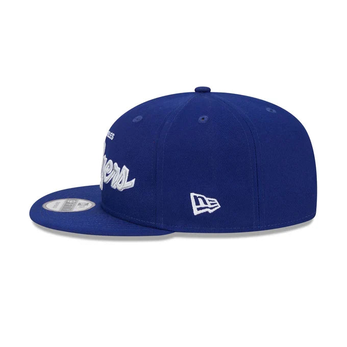 New Era Youth Los Angeles Dodgers Wordmark 9FIFTY Snapback Hat product image 4, provided for visual reference and product
