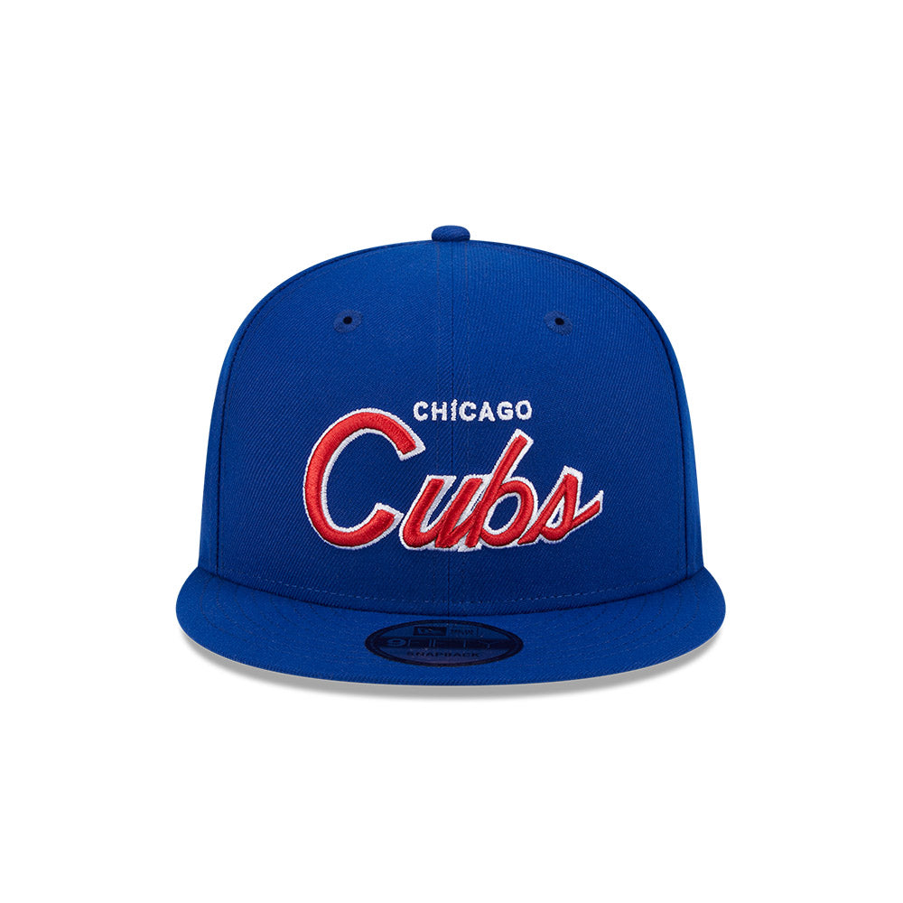 Chicago Cubs Royal Evergreen Script New Era 9FIFTY Snapback Hat product image 2, provided for visual reference and product