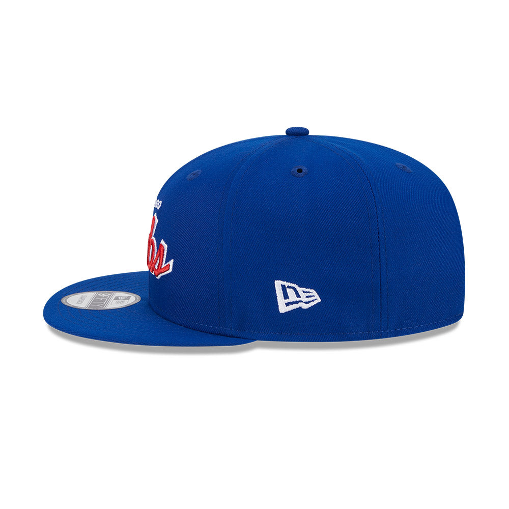 Chicago Cubs Royal Evergreen Script New Era 9FIFTY Snapback Hat product image 5, provided for visual reference and product