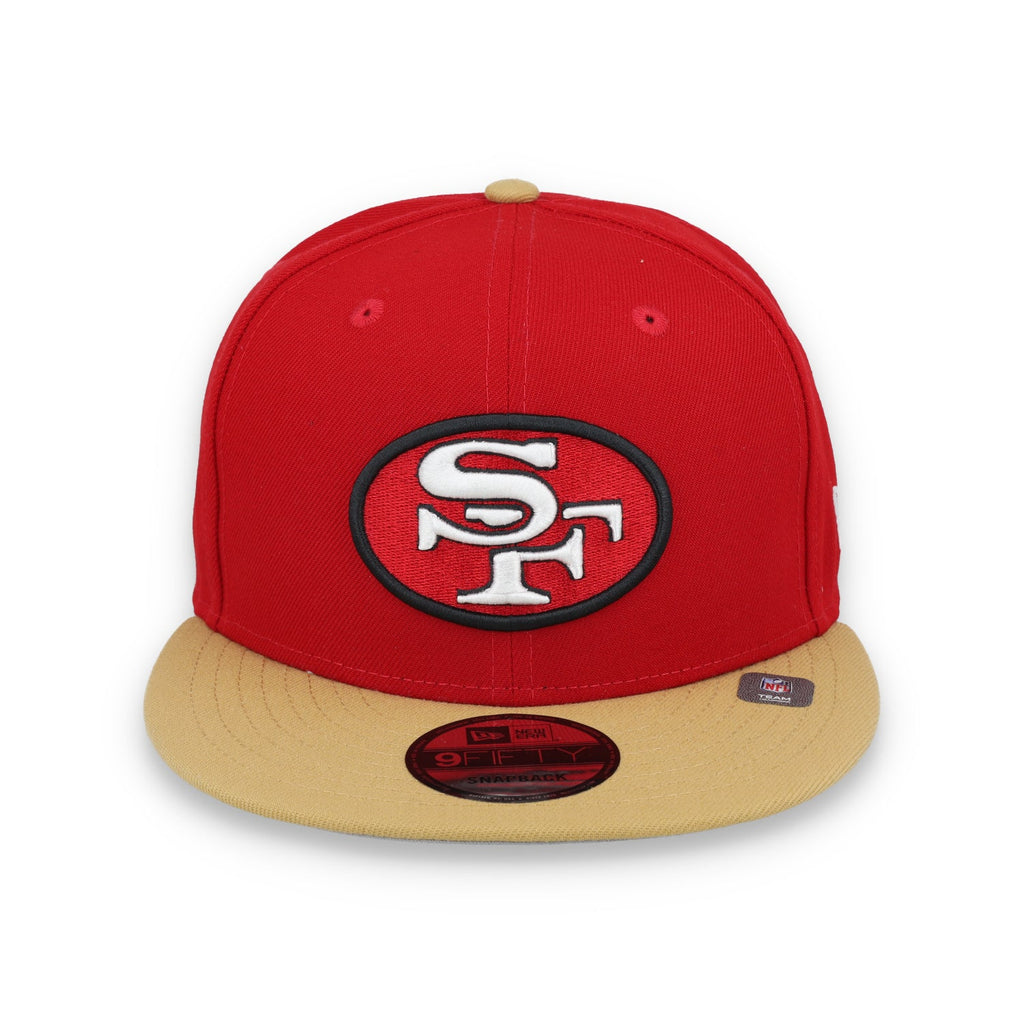 New Era Men San Francisco 49ers 9FIFTY Snapback Hat-Red/Gold product image 1, provided for visual reference and product