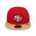 New Era Men San Francisco 49ers 9FIFTY Snapback Hat-Red/Gold product image 1, provided for visual reference and product