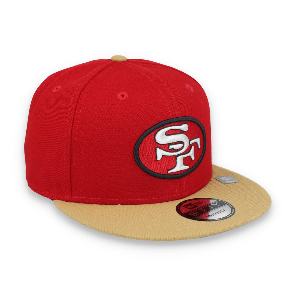 New Era Men San Francisco 49ers 9FIFTY Snapback Hat-Red/Gold product image 2, provided for visual reference and product