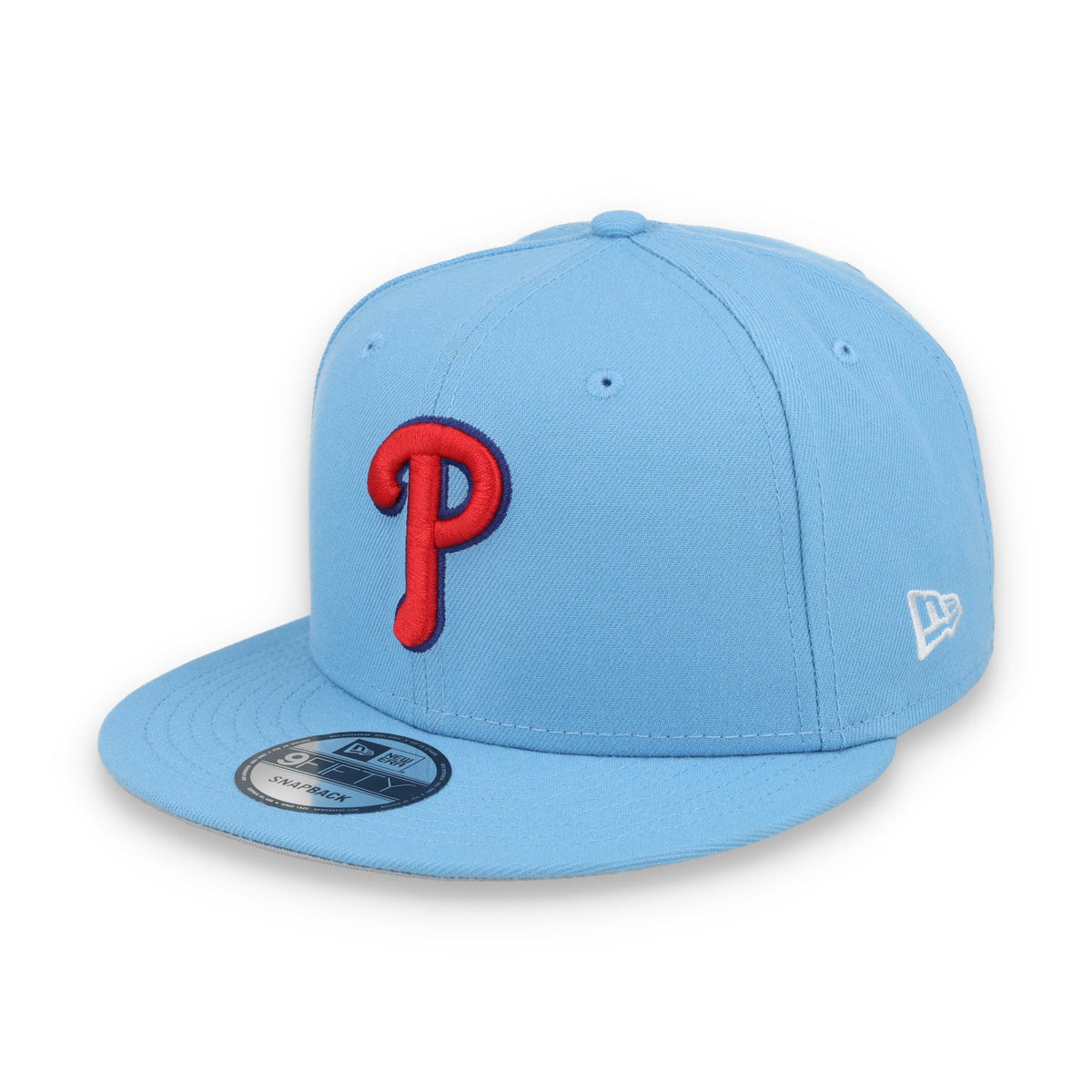 New Era Philadelphia Phillies Evergreen MLB 9Fifty Snapback- Sky Blue product image 3, provided for visual reference and